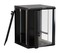 Hyperline Шкаф настенный 19-дюймовый (19"), 22U, 1086x600х600мм, стеклянная дверь с перфорацией по бокам, ручка с замком, цвет черный (RAL 9004) (разобранный) - 5