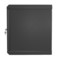 Hyperline Шкаф настенный 19-дюймовый (19"), 6U, 367x600х300мм, стальная дверь, несъемные стенки, 1 пара профилей, цвет черный (RAL 9005) (собранный) - 4