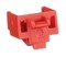 PANDUIT Блокирующее устройство для разъемов RJ-45, в комплект входят 10 блоков (красных) и 1 ключ (черный) - 1