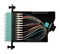 Hyperline Волоконно-оптическая кассета 2xMTP (папа), 120x32 мм, 24LC адаптера (цвет aqua), 24 волокна, OM3 - 2