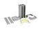 LEGRAND Snap-On Мини-колонна алюминиевая с крышкой из алюминия 4 секции, высота 0.3 м, цвет алюминий - 1