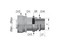 DKC / ДКС Муфта металлорукав-коробка с герметичным уплотнителем, ф15мм, IP68, М25х1,5, для кабеля ф11 - 16мм, никелированная латунь - 1