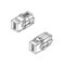 Hyperline Вставка формата Keystone Jack с проходным адаптером USB 2.0 (Type A), 90 градусов, ROHS, белая - 2