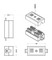 Hyperline Проходной адаптер (coupler), Dual IDC, категория 5e, 4 пары - 4