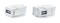 Hyperline Вставка формата Keystone Jack с проходным адаптером USB 2.0 (Type A), 90 градусов, ROHS, белая - 10