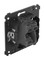DKC / ДКС Выключатель одноклавишный в стену, "Черный квадрат", Avanti - 15
