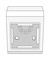 DKC / ДКС In-liner Classic PDM Коробка монтажная для ЭУИ, 2М, пластик, цвет белый, Mosaic 45 - 5