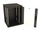 Hyperline Шкаф настенный 19-дюймовый (19"), 22U, 1098x600х450мм, стеклянная дверь с перфорацией по бокам, ручка с замком, с возможностью установки на ножки (в комплекте), цвет черный (RAL 9004) (разобранный) - 39