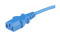 Hyperline Кабель питания компьютера (Schuko+C13) (3x0.75), 10A, угловая вилка, 1.8 м, цвет синий - 10
