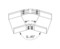 DKC / ДКС Угол СРО от 0 до 44° горизонтальный изменяемый, основание 150мм, высота 80мм, сталь - 10