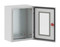 DKC / ДКС Навесной шкаф серии ST,с прозрачной дверью, 400х300х200мм (ВхШхГ), с монтажной панелью, IP65, использование вне помещений, цвет серый RAL 7035 - 19