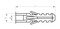 Hyperline Дюбель 12x43 (100 шт) - 13