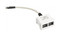 Hyperline Разветвитель RJ-45 4Pr.T568A/T568B -> 2Pr.10BASE + 2Pr.USOC - 24