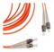 Hyperline Патч-корд волоконно-оптический (шнур) MM 50/125, FC-ST, 2.0 мм, duplex, LSZH, 20 м - 24