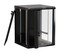 Hyperline Шкаф настенный 19-дюймовый (19"), 15U, 775x600х600мм, стеклянная дверь с перфорацией по бокам, ручка с замком, цвет черный (RAL 9004) (разобранный) - 119