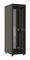 Hyperline Шкаф напольный 19-дюймовый, 27U, 1388x600х600 мм (ВхШхГ), передняя и задняя распашные перфорированные двери (75%), ручка с замком, крыша нового типа, цвет черный (RAL 9004) (разобранный) - 116