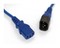Hyperline Кабель питания монитор-компьютер IEC 320 C13 - IEC 320 C14 (3x0.75), 10A, прямая вилка, 1.8 м, цвет синий - 24