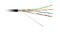 Hyperline (500 м) Кабель витая пара U/UTP, кат.5e, 4 пары (24 AWG), одножильн. (solid), с металл. тросом, внешний, PE, -40°C - +60°C, черный - гарантия: 15 лет компонентная - 48