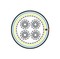 Hyperline (FTP100-C3-SOLID-OUTDOOR) Кабель витая пара, экранированная F/UTP, категория 3, 100 пар (24 AWG), одножильный (solid), экран - фольга, внешний, UV PE, –40°C - +60°C, черный - 24