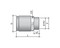 DKC / ДКС Муфта труба-коробка с внутренней резьбой, ф32мм, IP66/IP67, М32х1,5, нержавеющая сталь AISI 316L - 24