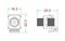 Hyperline Вставка формата Keystone Jack с проходным адаптером F-типа, nickel plated, ROHS, белая - 47