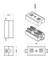 Hyperline Проходной адаптер (coupler), Dual IDC, категория 5e, 4 пары - 25