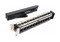 Hyperline Модульная патч-панель 19", 24 порта, угловая, 1U, для экранированных и неэкранированных модулей Keystone Jack, со съемными панелями, с задним кабельным организатором (без модулей) - 225