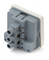 Hyperline Выключатель, 2М, 45x45 мм, белый - 25