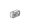 LEGRAND 69672 Коробка для накладного монтажа ,IP 55, 2П, горизонтальная, серая, Plexo - 50
