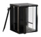 Hyperline Шкаф настенный 19-дюймовый (19"), 6U, 367x600х600мм, стеклянная дверь с перфорацией по бокам, ручка с замком, цвет черный (RAL 9004) (разобранный) - 125