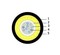 Teldor F60040129B (SLA-6-01X04-ZP-D) (95L566X04B) Кабель волоконно-оптический, 62.5/125 (OM1) многомодовый, 4 волокна, модульная конструкция (loose tube), для внешней прокладки, PE, -40°C - +70°C, черный - 25