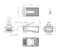 Hyperline Разъем легкой оконцовки RJ-45 (8P8C) под витую пару, категория 6 (50 µ"/ 50 микродюймов), экранированный, универсальный (для одножильного и многожильного кабеля) (100 шт.) - 25