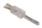 Hyperline Разъем легкой оконцовки RJ-45 (8P8C) под витую пару, категория 5e (50 µ"/ 50 микродюймов), универсальный (для одножильного и многожильного кабеля) (100 шт.) - 25