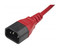 Hyperline Кабель питания монитор-компьютер IEC 320 C13 - IEC 320 C14 (3x1.0), 10A, прямая вилка, 5 м, цвет красный - 25