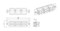 Hyperline Панель для FO-19BX с 6 SC (duplex) адаптерами, 12 волокон, многомод OM3/OM4, 120x32 мм, адаптеры цвета аква (aqua) - 49