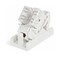 Hyperline Розетка (вставка) 45x22,5 (аналог Mosaic) с наклонным модулем RJ-45 категории 5е - 74