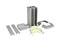 LEGRAND Snap-On Мини-колонна алюминиевая с крышкой из алюминия 4 секции, высота 0.3 м, цвет алюминий - 25
