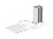 LEGRAND Snap-On Мини-колонна алюминиевая с крышкой из пластика 4 секции, высота 0.3 м, цвет белый - 25
