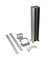 LEGRAND Snap-On Мини-колонна алюминиевая с крышкой из алюминия 4 секции, высота 0.68 м, цвет алюминий - 25