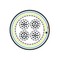 Hyperline (FTP50-C3-SOLID-INDOOR) Кабель витая пара, экранированная F/UTP, категория 3, 50 пар (24 AWG), одножильный (solid), экран-фольга, PVC, -20°C - +50°C, серый - 25