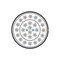 Hyperline UUTP100-C5-S24-IN-PVC-GY(UTP100-C5-SOLID-INDOOR) Кабель витая пара, неэкранированная U/UTP, категория 5, 100 пар (4 пары (24 AWG)х25), одножильный (solid), PVC, -20°C - +60°C, серый - 25