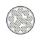 Hyperline (UTP48W-C5-SOLID-IN-LSZH) Кабель витая пара, неэкранированная U/UTP, категория 5, 48 пар (4 пары (24 AWG)х12), каждый 4х парник в LSZH-оболочке, одножильный (solid), LSZH нг(А)-HF, –20°C - +60°C, серый - 25