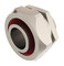 DKC / ДКС Муфта металлорукав-коробка, ф26мм, IP40/IP44/IP66/IP67, М25х1,5 наружная резьба, никелированная латунь - 25