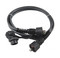 Hyperline Промышленный патч-корд F/UTP, экранированный, IP67, категория 5e, с защитными крышками, 2 м, черный - 25