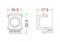 Hyperline Вставка формата Keystone Jack для коаксиальных разъемов, ROHS, белая - 49