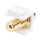 Hyperline Вставка формата Keystone Jack с проходным адаптером RCA (белый), Hex. type, gold plated, ROHS, белая - 98