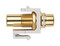Hyperline Вставка формата Keystone Jack с проходным адаптером RCA (белый), Hex. type, gold plated, ROHS, белая - 99