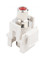 Hyperline Вставка формата Keystone Jack с проходным адаптером RCA (красный), D type, ROHS, белая - 97