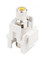 Hyperline Вставка формата Keystone Jack с проходным адаптером RCA (желтый), D type, ROHS, белая - 100