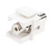Hyperline Вставка формата Keystone Jack с проходным адаптером RCA (белый), D type, ROHS, белая - 97